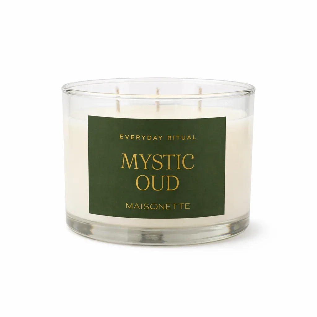 Mystic Oud Scented Candle (400g) - Maisonette